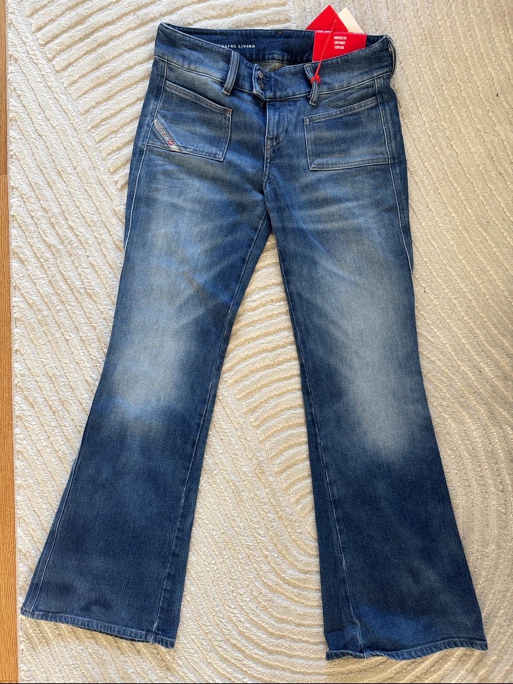 Diesel Women's D-Hush Bootcut Jeans Size 28 Inseam 30 NWT